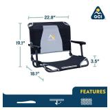 GCI Outdoor Big Comfort Stadium Chair with Armrests