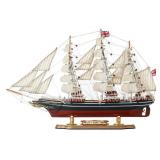 SAILINGSTORY Wooden Model Ship Clipper Cutty Sark 1/125 Scale Replica Ship Model Sailboat Decor Medium