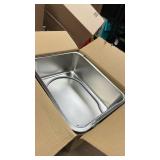 Aothey Stainless Steel Litter Box with Metal Lid and Scoop - Enclosed Metal Litter Box for Large Cats, Rust-Resistant, Odor-Control, Easy to Clean, Durable & Long-Lasting with Round Edge (L)