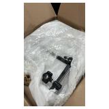 PSLER 18\" x 16\" Windshield Windscreen for 7/8\" and 1\" Handlebars (Clear)