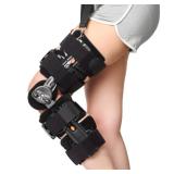 NIdreamCE Hinged Knee Brace Post-Op ROM Immobilizer Leg Braces Orthopedic Patella Support Orthosis for ACL, MCL and PCL Injury Adjustable for Left and Right Legs Stabilizer Women & Men One Size