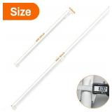 6 Pack Spring Curtain Rod Adjustable Length for Kitchen, Bathroom, Cupboard, Wardrobe, Window, Bookshelf DIY Projects