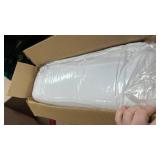King Size Mattress Topper for Back Pain, Cooling Extra Thick Mattress Pad Cover with 8-21 inch Deep Pocket, Plush Pillow Top Mattress Topper Overfilled with Down Alternative, King Size, White