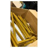 PROLEE Flower Display Stand with 12 Buckets, Flower Cart 3 Layers, Flower Stand Metal with Wheels, Moving Florist Bouquet Shelf, Triangular Rack, Gold