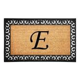 Calloway Mills 104131830 Gabriel Monogram Doormat, 18\" x 30\" (Letter E)