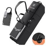 Full Choice Golf Travel Bag with Wheels & Password Lock for Airlines - All-Around Anti-Impact Protection, Tough 1680D Oxford Fabric, Foldable Golf Clubs Travel Case Cover, Pro Version