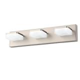 Bicrink Brushed Nickel Vanity Lights for Bathroom - 3 Light Vanity Light Fixture - Dimmable LED Wall Sconces - Daylight 5500K - Elegant Bath Light Fixtures for Over Mirror