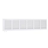 EZ-FLO 30 x 6 Inch (Duct Opening) Return Air Vent Cover for Wall or Ceiling, Solid Steel Return Air Grille, HVAC Vent Cover, White, 61630