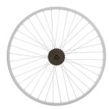 Hiland 27.5\" x1.75\" Alloy Bike Rim for 1.75 to 2.215 Inch Wide Tire and Disc Brake, Front & Back MTB Wheelset with 7 Speed Freewheel, Bolt On Axle, Bicycle Accessories for Adult Bikes