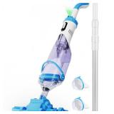Pool Vacuum for Above Ground Pool, Cordless Handheld Pool Vacuum for Inground Pools, Rechargeable Pool Cleaner with Powerful Suction up to 18GPM, Longer 60 Min Runtime, Ideal for Leaves, Debris