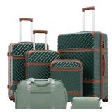 Coolife Luggage Set Suitcase Carry On Luggage PC Hardshell Luggage TSA Lock Spinner Wheels Telescopic Handle