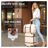 Coolife Luggage Set Suitcase Carry On Luggage PC Hardshell Luggage TSA Lock Spinner Wheels Telescopic Handle