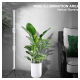 WeeLeeGoo Super-Bright 48\" T10 Plant Lamp, 6000k Full Spectrum Standing Grow Light, 3 Modes & 5 Dimming Levels, Timer 4/8/12H,12V/3A High Power Output for Large & Tall Indoor Plants