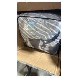 Madison Park Comforter Cotton Clipped Jacquard, Oversized Comforters King Size Bed, All Season Down Alternative Overfilled King Size Comforter, Essence, King/Cal King, Blue 9 Piece