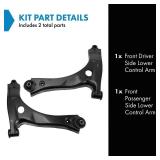 TRQ Front Lower Control Arm Set Compatible with 2015-2019 Ford Transit-150 Transit-250 Transit-350 Transit-350 HD
