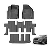 Floor Mats Custom for 2013-2020 Nissan Pathfinder/2014-2020 Infiniti QX60/2013 Infiniti JX35 All Weather TPE Heavy Duty Car Floor Mat Pathfinder Accessories Full Floor Liners Set