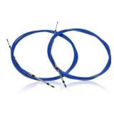 Yunnergo 10FT 13FT 20FT 8FT Marine Throttle Shift Control Cable 33C Blue Compatible with Marine Outboard Engine Control Box (2Pcs,13ft/3.9 Meter)