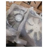 TYFYB 2pcs Left+Right Side Radiator Cooling Fan Set w/Blade Motor Shroud for 2013-2017 Honda Accord #386155A2A01, 190155A2A01, 190155A2A01-PFM,OE Replacement, Push or Pull Type