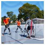 Franklin Sports NHL Portable Street Hockey Goal - Fibertech Lightweight Street + Roller Hockey Goal Set - 50\" Fiberglass