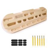 POWER GUIDANCE Rock Climbing Hangboard Wooden Hand Grip Strengthener Forearm Exerciser for Climbers Athletes