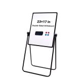 Dry Erase Board with Stand, 23\"x17\" Double Sided Portable White Board, Height Adjustable Rotating Stand Magnetic Whiteboard for School Classroom Home Office