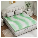 BedsPick Mattress Topper Twin XL 3 inch,Gel Infused Memory Foam Mattress Pad,College Dorm Extra Long Twin XL Single Bed Toppers,Ventilated and Breathable