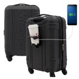 Wrangler 20\" Astral Hardside Carry-On Luggage, Black