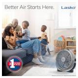 Lasko Wind Machine Fan, Air Circulator Fan with 3 Speeds, 20\" Model 3300, Gray