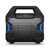 ION Tailgater Boom - Outdoor Portable Bluetooth Speaker with Mic in, FM Radio, USB Port, Battery, IPX5 Water-Resistant, Wireless Stereo-Link, App, 60W