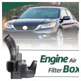 JAVOUKA Lower Engine Air Cleaner Intake Resonator Chamber Assembly Filter Box, Compatible with Honda Accord 2.4L/3.5L 2013-2017#OE 17230-5A2-A00 172305A2A00