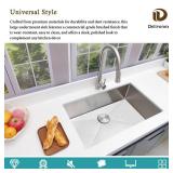 30 Inch Undermount Kitchen Sink - Delironexu 18 Gauge Stainless Steel Single Bowl Kitchen Sinks 30\"x18\"x9\" Handmade Design with Brushed, Includes Drain Kit (No Additional Accessories)