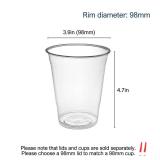 KODA CUP 98mm 16oz PET Clear Cup- Cup and Lid Sold Separately-1000pcs