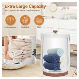Asuka Towel Warmer, Towel Warmer for Bathroom with LED Display, Luxury Bucket Towel Warmer, Auto Shut Off & Adjustable Timer 15/30/45/60, Fits for Oversize Towels Blankets, Ideal Gift for Family