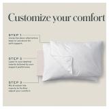 Standard/Queen Medium Customizable Memory Foam Bed Pillow Insert White - Casalunaâ¢: CertiPUR-US, Jersey Cover, Machine Washable - Retail: $20