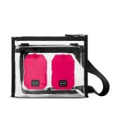 Sarah Jessica Parker Clear Crossbody Bag with Luggage Tag Set - Retail: $30