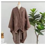 Berkshire Grace Fur Wearable Throw. One size. Navy not color as shown in stock photo  - Retail: $49
