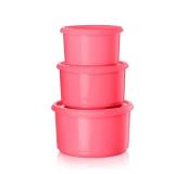 Tupperware 6pc (set of 3) Serve and Store Food Storage Canister Set Pink - Retail: $20