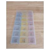 Weekly Pill Organizer - AM/PM 7 Day Medicine Box - Retail: $8