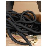 Flexi Hose Lightweight Expandable Garden Hose, No-Kink Flexibility, 3/4 Inch Solid Brass Fittings and Double Latex Core 100 FT, Black - Retail: $72
