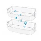 2 Pack UPGRADED W10710203 Refrigerator Door Bin Shelf Replacement Parts for Whirlpool Kenmore Maytag Refrigerator Right Side Bin Replaces WPW10710203 W10451871 3436767 - Retail: $33