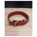 Spiked Leather Dog Collar Medium  - Retail: $35