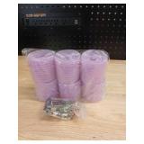 Assorted Purple Hair Rollers with Clips - Retail: $12