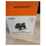 RCC 2-Pack Magnetic Phone Mount with Cleaning Wipes - Retail: $15