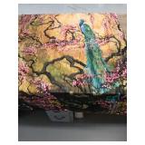 Japanese Cherry Blossom and Peacock Blanket 40 inches x 50 inches - Retail: $25