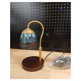 Vintage Style Stained Glass Desk Lamp - Retail: $45