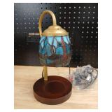 Vintage Style Stained Glass Desk Lamp - Retail: $45