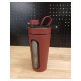 Premium Stainless Steel Shaker Water Bottle with Window - Retail: $25