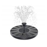 Solar Fountain, 1.5W Solar Bird Bath Fountains Pump Floating Solar Powered Water Fountain with 6 Nozzles and Fixer, Solar Fountain for Bird Bath, Outdoors, Garden, Pond, Pool - Retail: $9