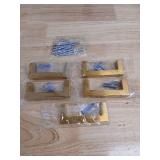 Modern Brass Cabinet Handles with Mounting Screws - Retail: $15