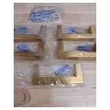 Modern Brass Cabinet Handles with Mounting Screws - Retail: $15